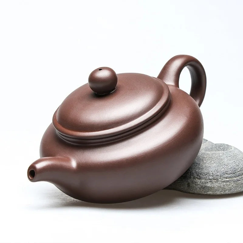 Yixing Black Clay Teapot Ball Hole Filter Kettle Archaize Tea Pot Drink Puer Tea Ceremony Supplies Teaware Drinkware Set400ML