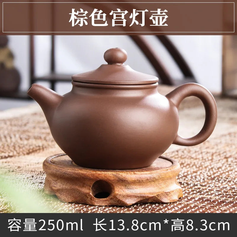 Yixing Black Clay Teapot Ball Hole Filter Kettle Archaize Tea Pot Drink Puer Tea Ceremony Supplies Teaware Drinkware Set 250ML