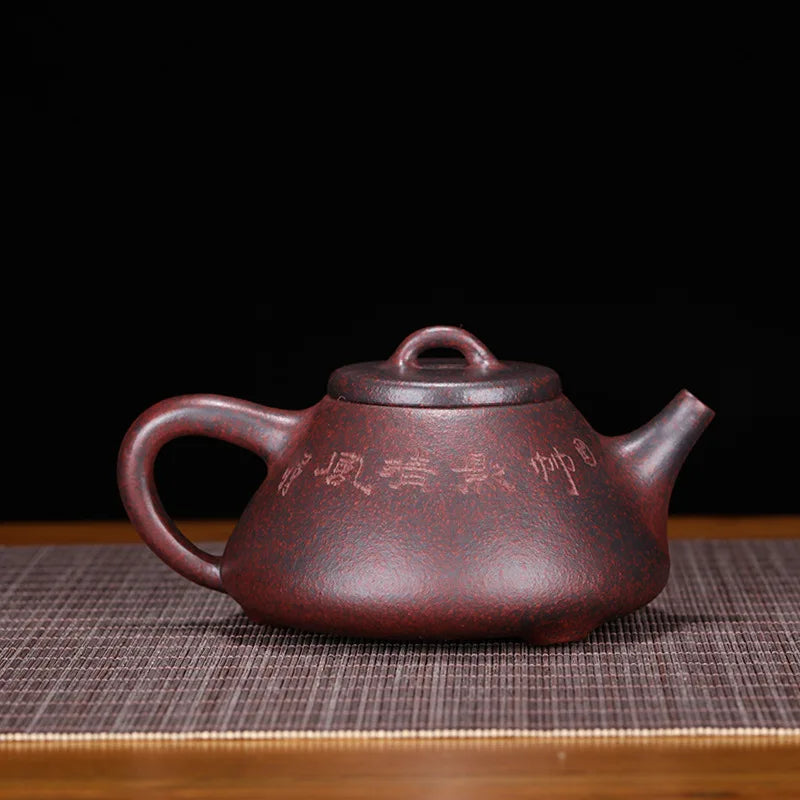 Yixing-Original Ore Purple Clay Tea Set, Wood Burning, Ziye Stone Scoop, Teapot,Drinkware,Zisha Pot, Green Tea,Dark Tea