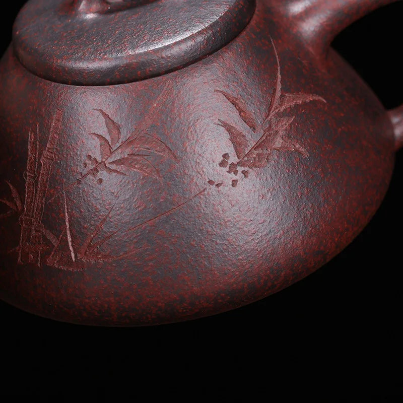 Yixing-Original Ore Purple Clay Tea Set, Wood Burning, Ziye Stone Scoop, Teapot,Drinkware,Zisha Pot, Green Tea,Dark Tea
