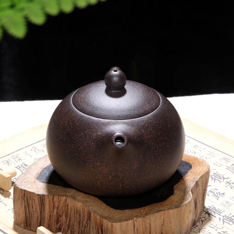 Yixing Purple Clay Teapot Chinese Famous Handmade 200ml Xishi Tea Pot Authentic Zisha Tea Set Kung Fu Teaware Kettle