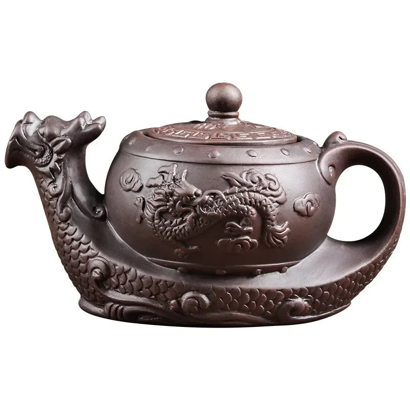 Yixing Purple Clay Teapot Large Capacity Teapot Single Pot with Built-in Stainless Steel Filter Teapot Household Kungfu Tea Set
