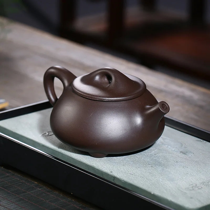 Yixing Purple Clay Teapot Master Hand Carved Peony Tea Pot Filter Kettle Chinese Authentic Zisha Tea Set 500ml Puer Teapot