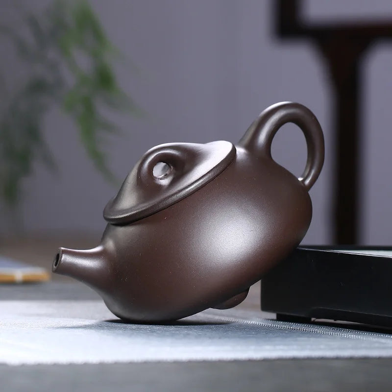 Yixing Purple Clay Teapot Master Hand Carved Peony Tea Pot Filter Kettle Chinese Authentic Zisha Tea Set 500ml Puer Teapot