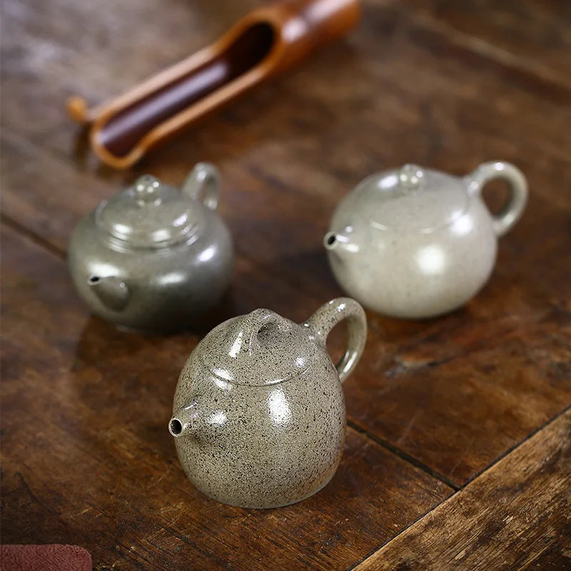 Yixing Purple Clay Teapot Pure Handmade Teapot Famous Firewood Kiln Change Raw Ore Old Segment Mud Qin Quan Teapot Tea Set