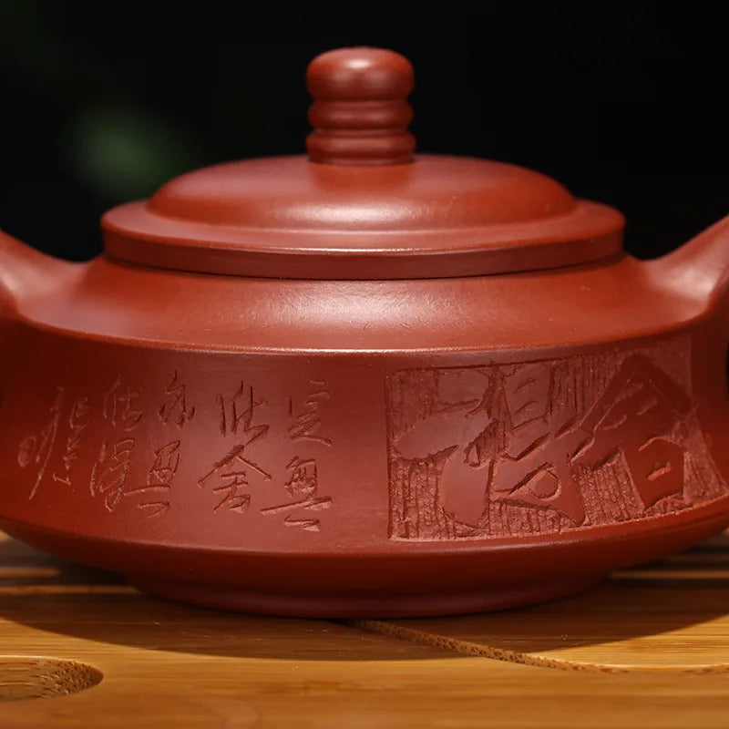 Yixing Purple Clay Teapot, Stone Scoop, Kung Fu Tea,Drinkwear,Suit for Dark Tea,Teaware, Dahongpao
