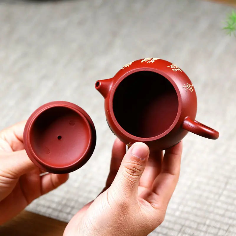 Yixing Purple Clay Teapot Xishi Tea Pot Raw Ore Dahongpao Crane High Quality Teaware Oolong Pu're Tea Set Filter Kettle