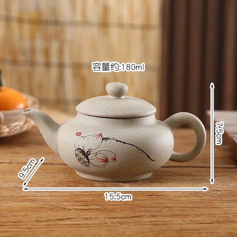 Yixing Xishi Tea Kettle Ceramic Teaware 180ml Tea Pots Home Decor Teapots Set Tea Accessories Chinese Kung Fu Teapot