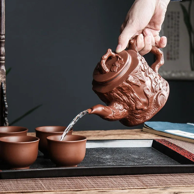 Yixing Zisha Tea Pot Large Capacity Zisha Tea Pot Large Stainless Steel Filter Tea Pot Kung Fu Tea Set Tea Cup Set