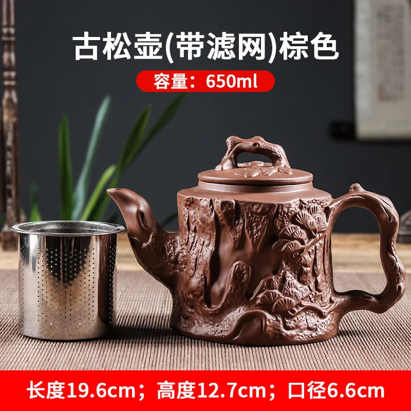 Yixing Zisha Tea Pot Large Capacity Zisha Tea Pot Large Stainless Steel Filter Tea Pot Kung Fu Tea Set Tea Cup Set