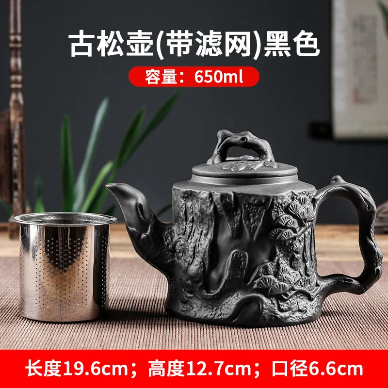 Yixing Zisha Tea Pot Large Capacity Zisha Tea Pot Large Stainless Steel Filter Tea Pot Kung Fu Tea Set Tea Cup Set