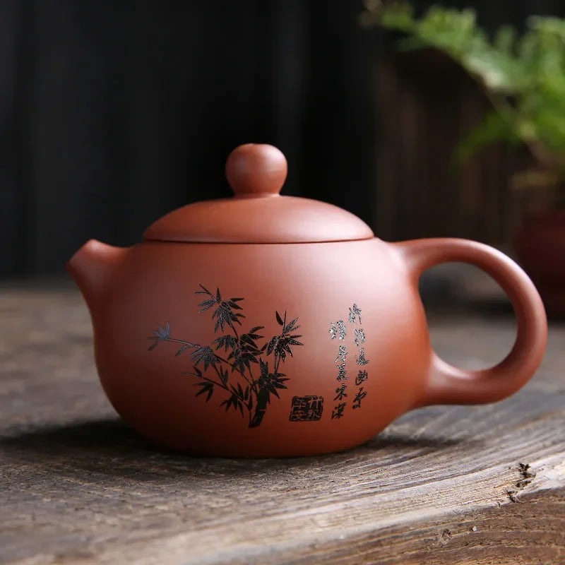 Yixing Zisha Xishi Teapot Chinese Handmade Kung Fu Teaware Tea Pots Ball Shaped Tea Infuser Authentic Beauty Tea Kettle Set