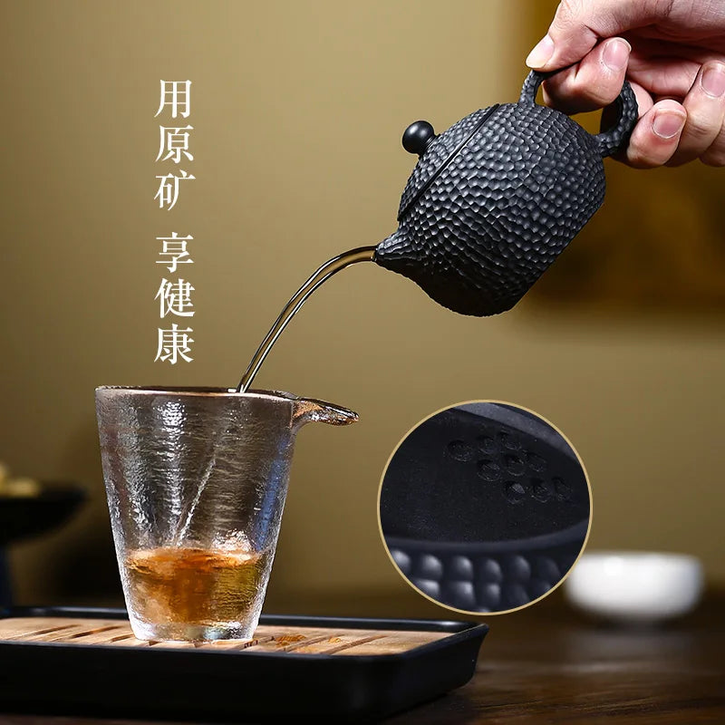 Yixing purple clay teapot pure handmade teapot