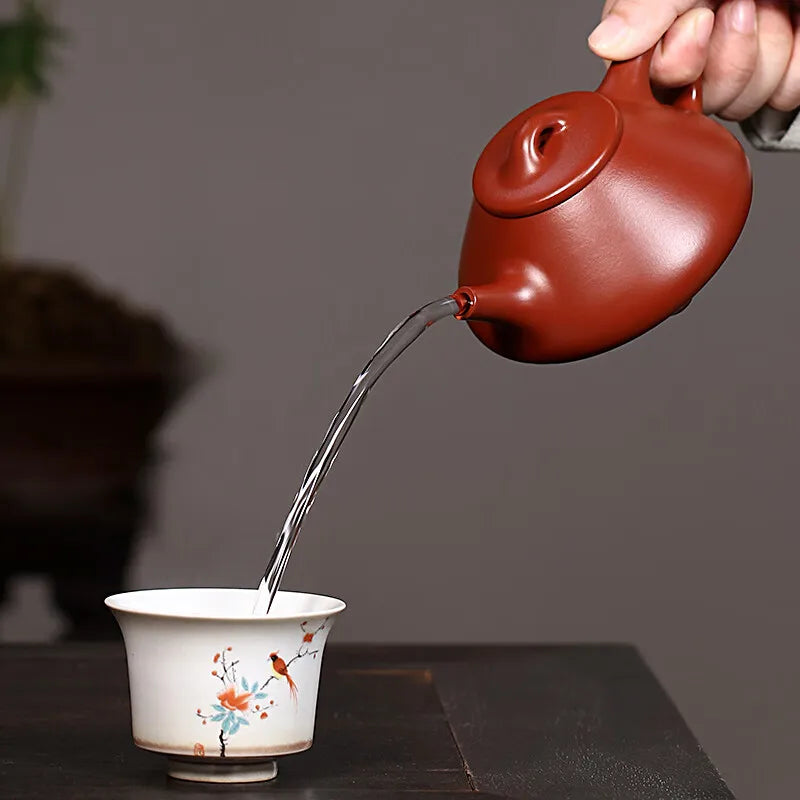 Zanghutianxia Yixing Zisha Teapot Handmade Zisha Teaware Single Pot Raw Ore Dahongpao Tea Teapot Tea Making Household Plate Meta