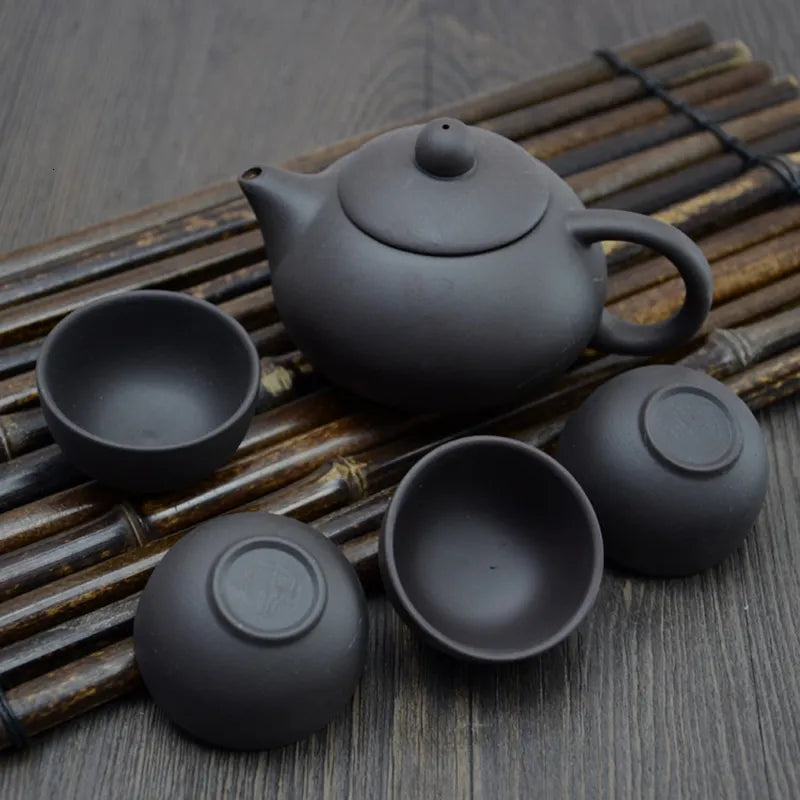 Wine Glasses Zisha Teaware Service Chinese Purple Clay Teapot Set Tea Infuser Handmade Teacup 230710