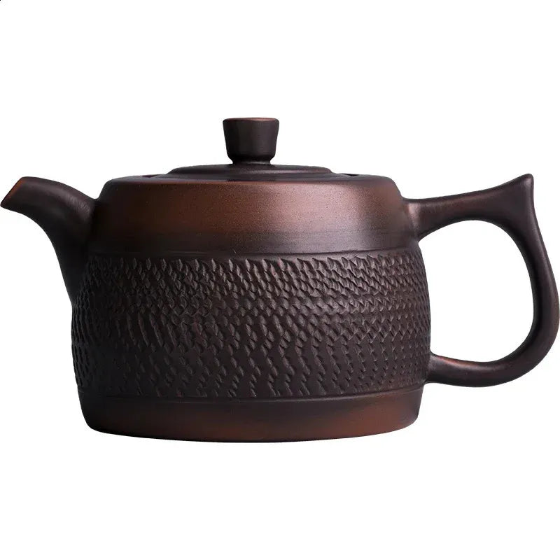 Purple Pottery Pot Ceramic Kung Fu Teapot Handmade Teapot Small Teapot Tea Kettle 240726
