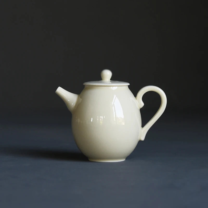 beginning of the foam ceramic teapot single filtering teapot yellow glaze glaze small household teapot kung fu tea pot