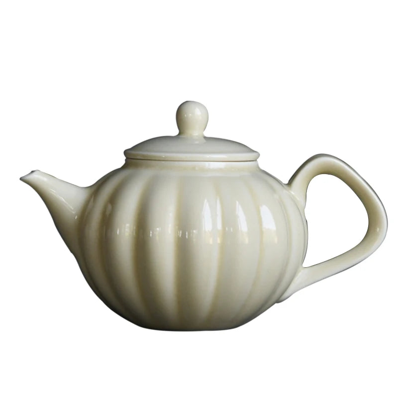 beginning of the foam ceramic teapot single filtering teapot yellow glaze glaze small household teapot kung fu tea pot