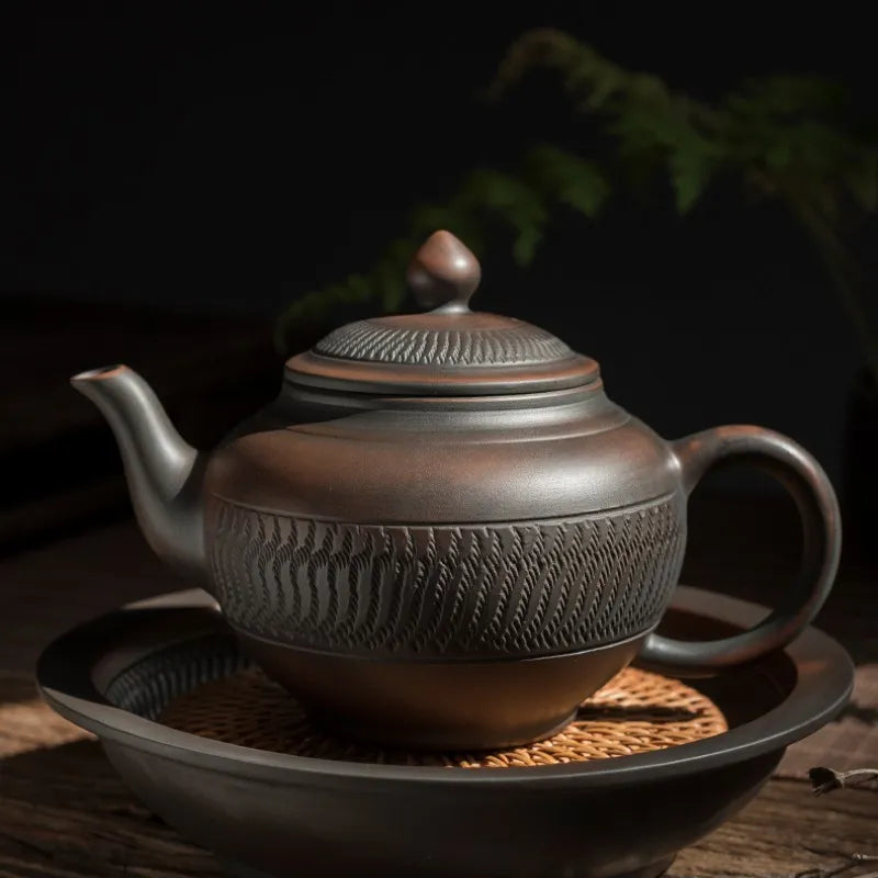 400ML Purple Pottery Pot Ceramic Kung Fu Teapot Tea Kettle Handmade Teapot Tea Maker Tea Set Small Teapot Teawater Sets