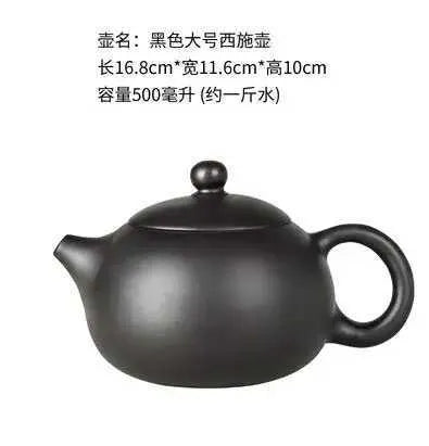 Teapots Large capacity purple clay teapot household Kung Fu cup Yixing Juni plum blossom teapot large teapot ceramic teapot y240701