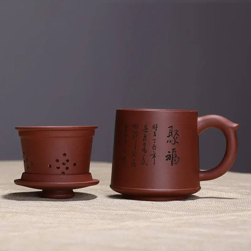 450ml Handmade China Tea Set Yixing Zisha Teapot Teapot master handmade Purple clay Kung Fu Tea Gaiwan Free Shipping