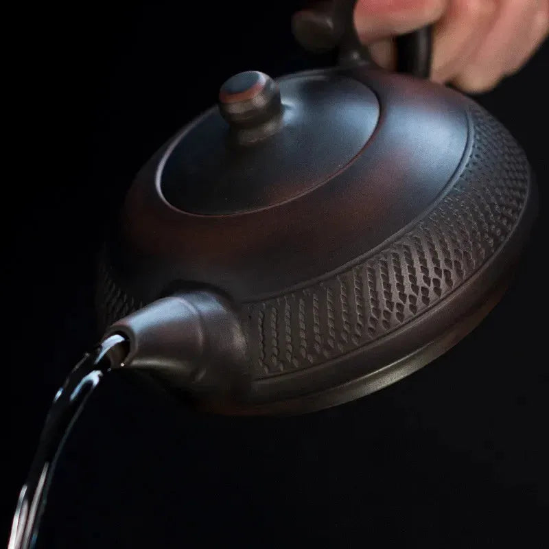 Purple Pottery Pot Ceramic Kung Fu Teapot Handmade Teapot Small Teapot Tea Kettle 240726