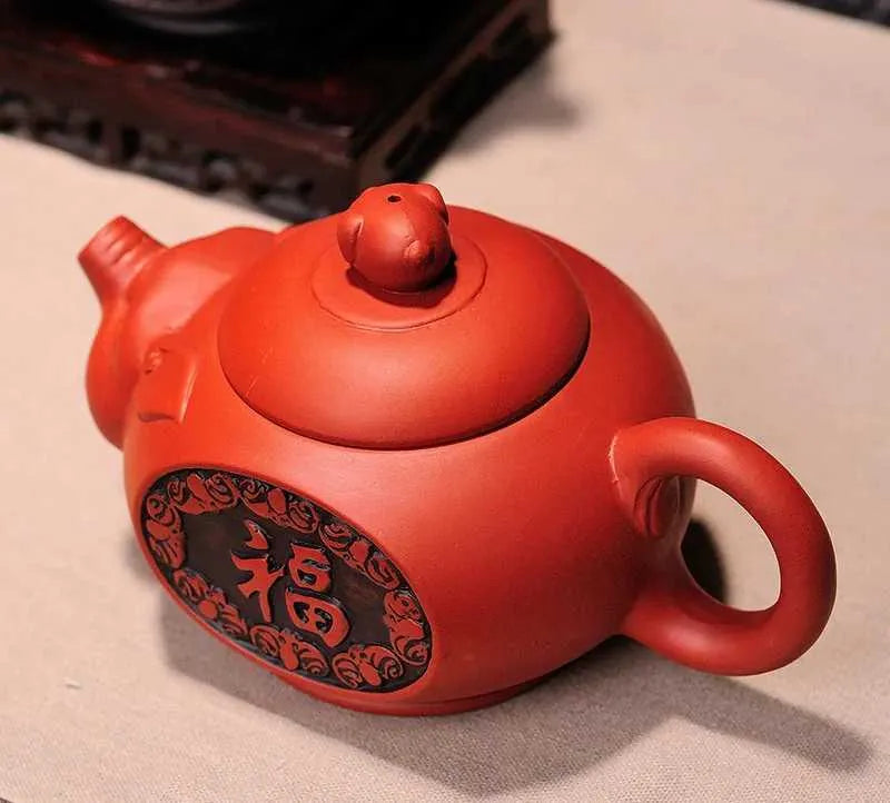 Teaware Sets 300ml Yixing Cute Pig Teapot Handmade Purple Clay Tea Pot Water Kettle Chinese Tea Set and Coffee Coffeeware Teaware Teapots Bar