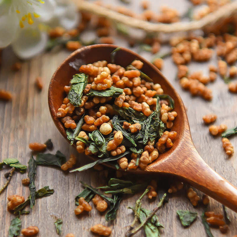 Genmaicha Brown Rice Tea • Traditional Japanese Blend • Toasted Rice Aroma • Nutty & Savory • Low Caffeine
