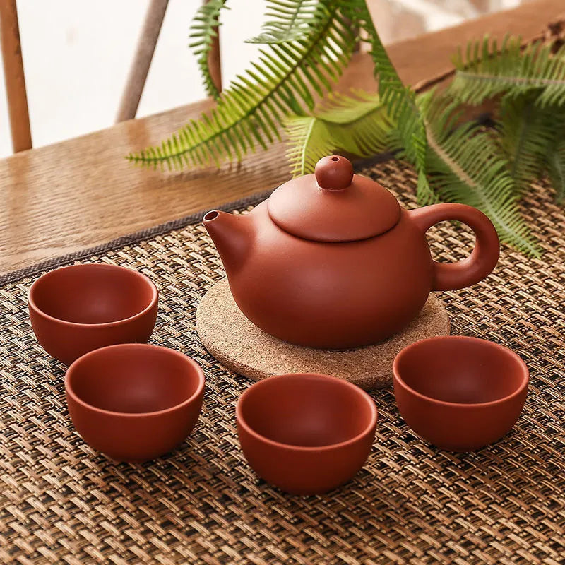 Wine Glasses Zisha Teaware Service Chinese Purple Clay Teapot Set Tea Infuser Handmade Teacup 230710