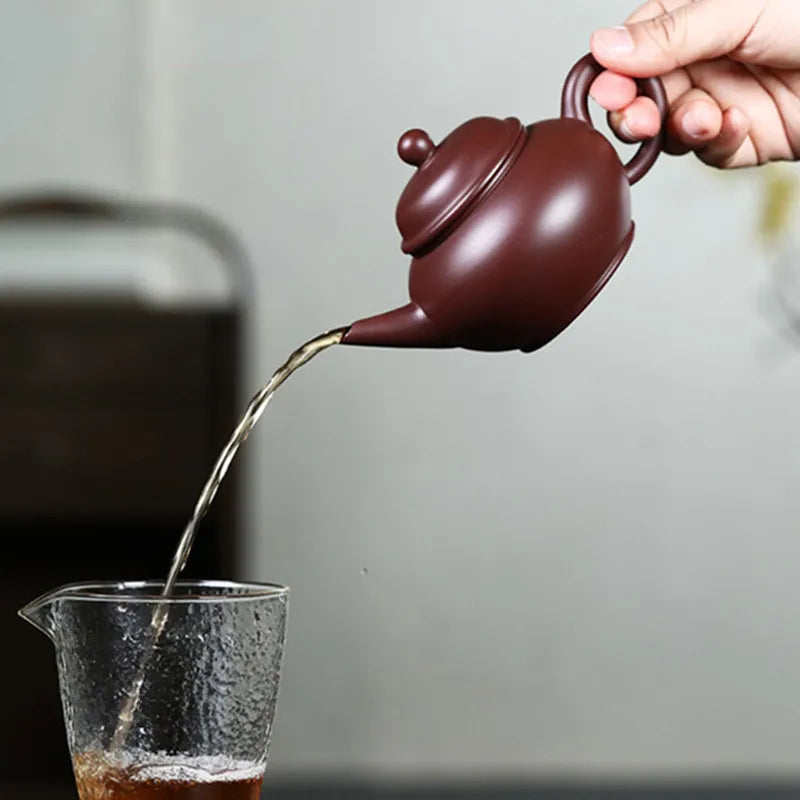 190ml Chinese Yixing Purple Clay Teapot Handmade Zhu Mud Beauty Tea Pot Zisha Filter Tea Maker Customized Teaware Gifts