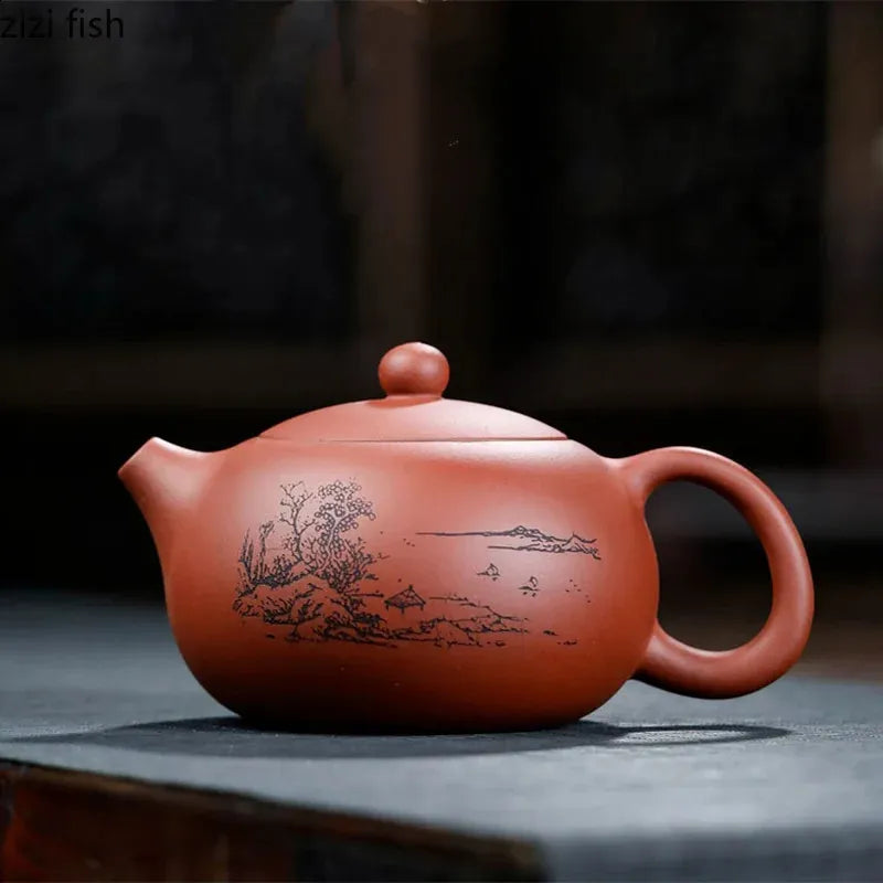 Yixing Purple Clay Teapot 420ml Teapot Tea Kettle Tea Maker Coffee Table Tea Making Tool Teaware Handmade Teapots Tea Pot Gift 240726