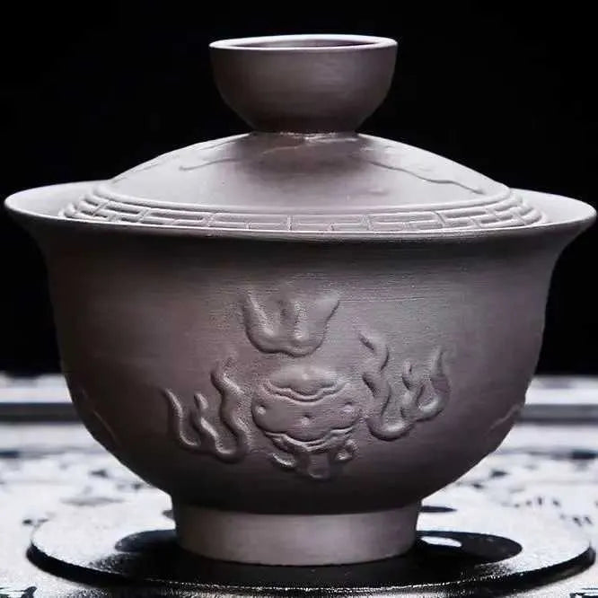 Coffee Tea Sets Tea set accessories teapot tea lid purple sand tray bowl y240701