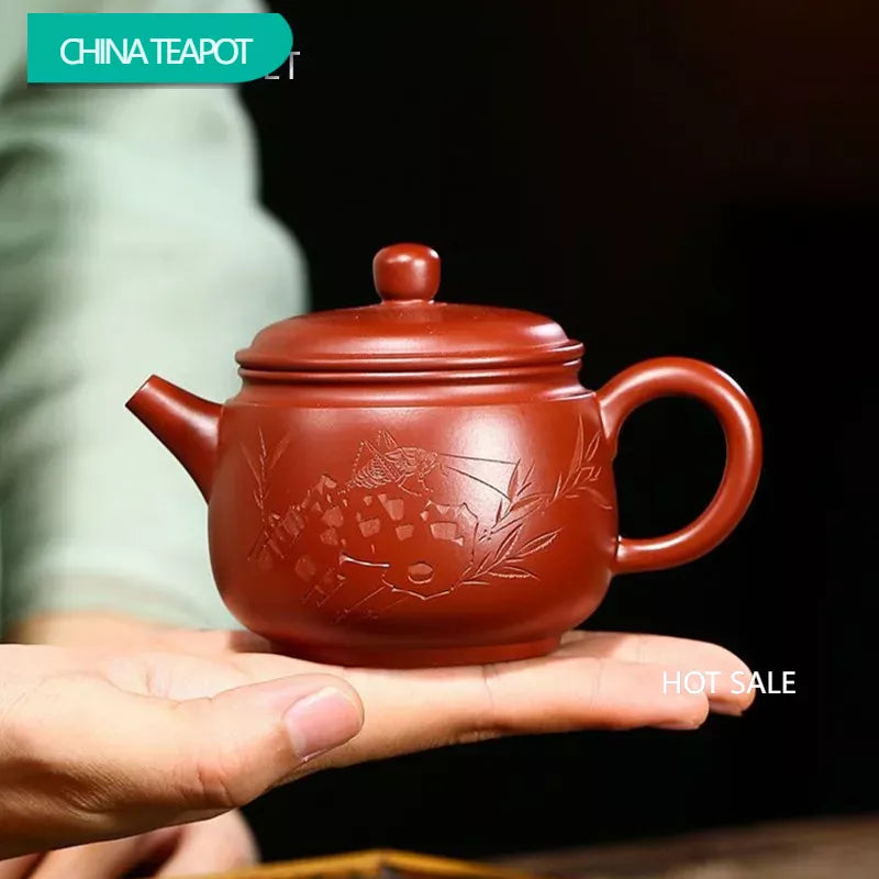 160ml Traditional Yixing Handmade Purple Clay Teapots Raw Ore Dahongpao Mud Tea Pot Kettle Chinese Zisha Teaware Tea Set