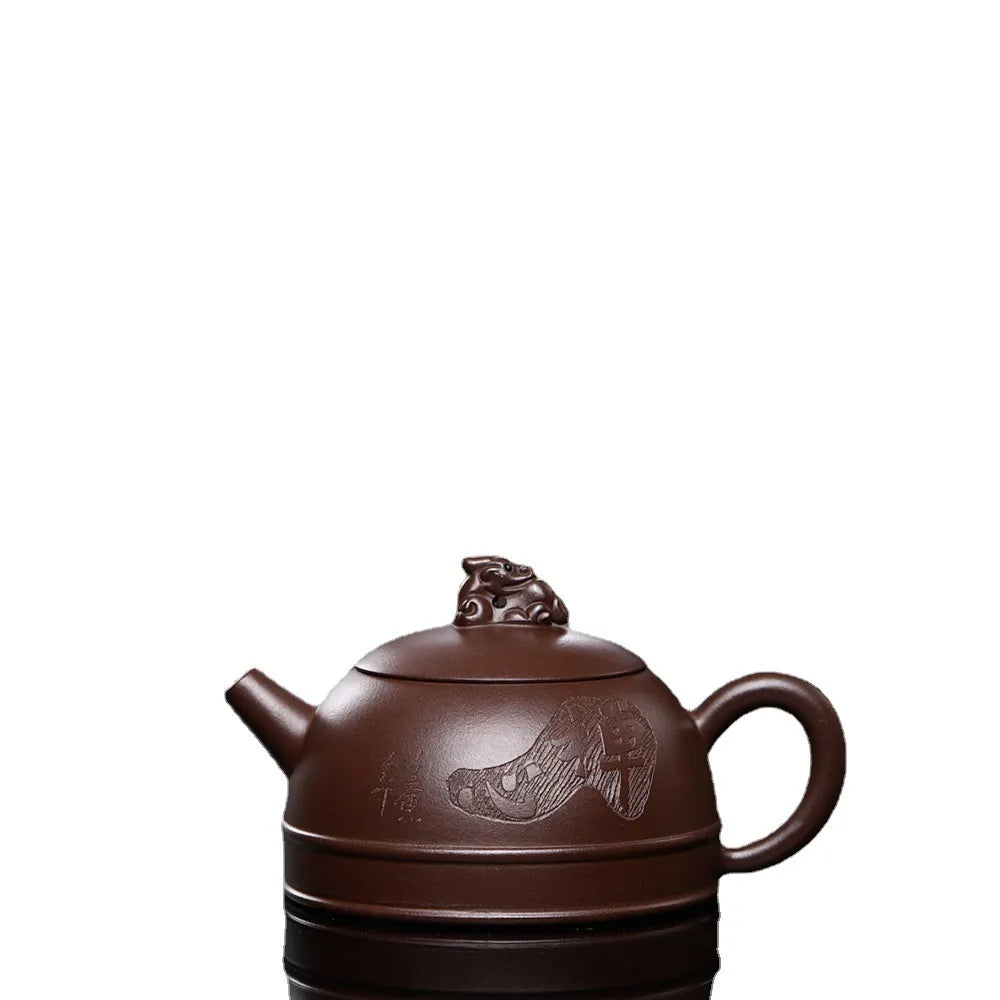 280cc Yixing Purple Clay Teapot Chinese Famous Artists Handmade Xishi Tea Pot Beauty Kettle Zisha Tea Set Teaware
