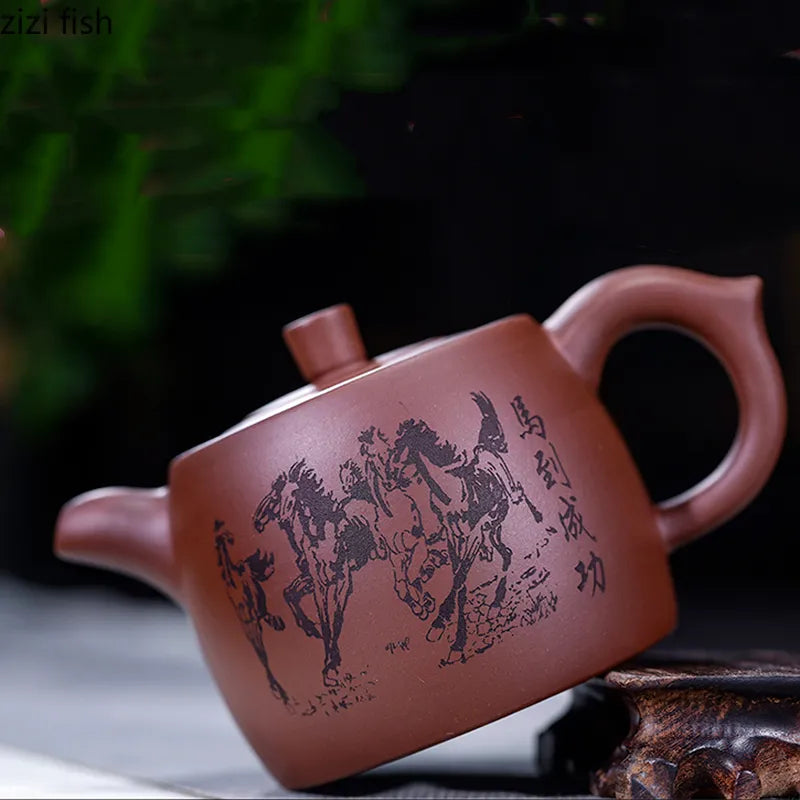 460ml 480ml Teapot Yixing Purple Clay Teapot Handmade Teapots Tea Maker Tea Pot Tea Kettle Tea Making Tools Home Teaware Kettle