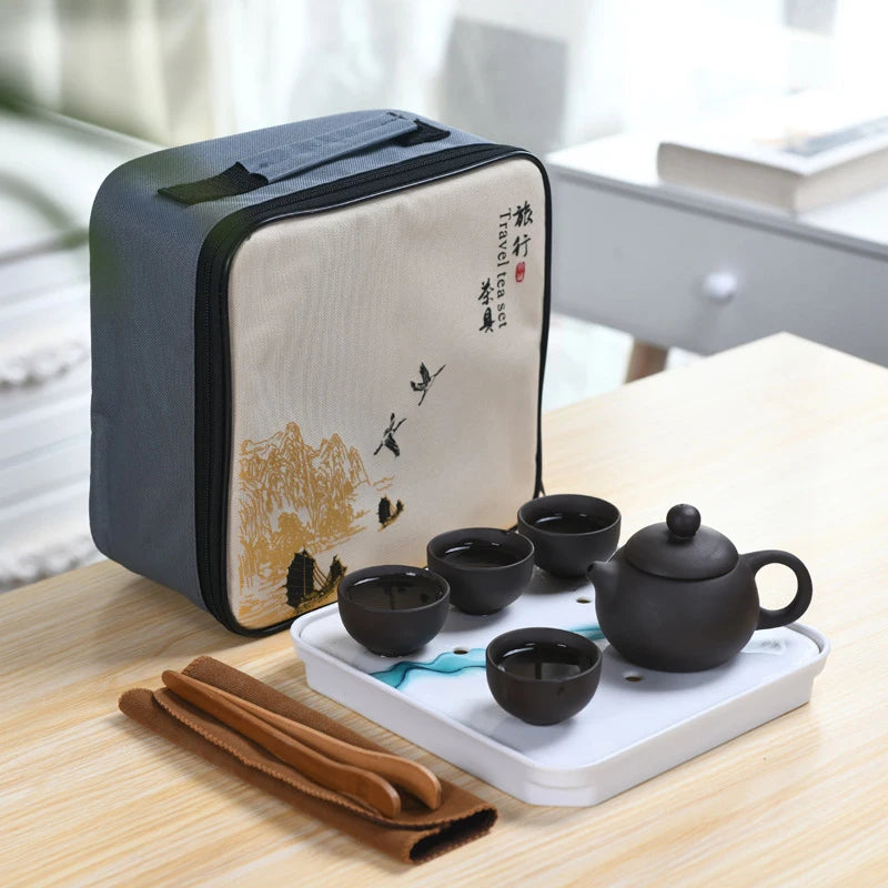hot sell ceramic exquisite suit teapot tea cups a tea sets chinese kung fu travel tea set drinkware