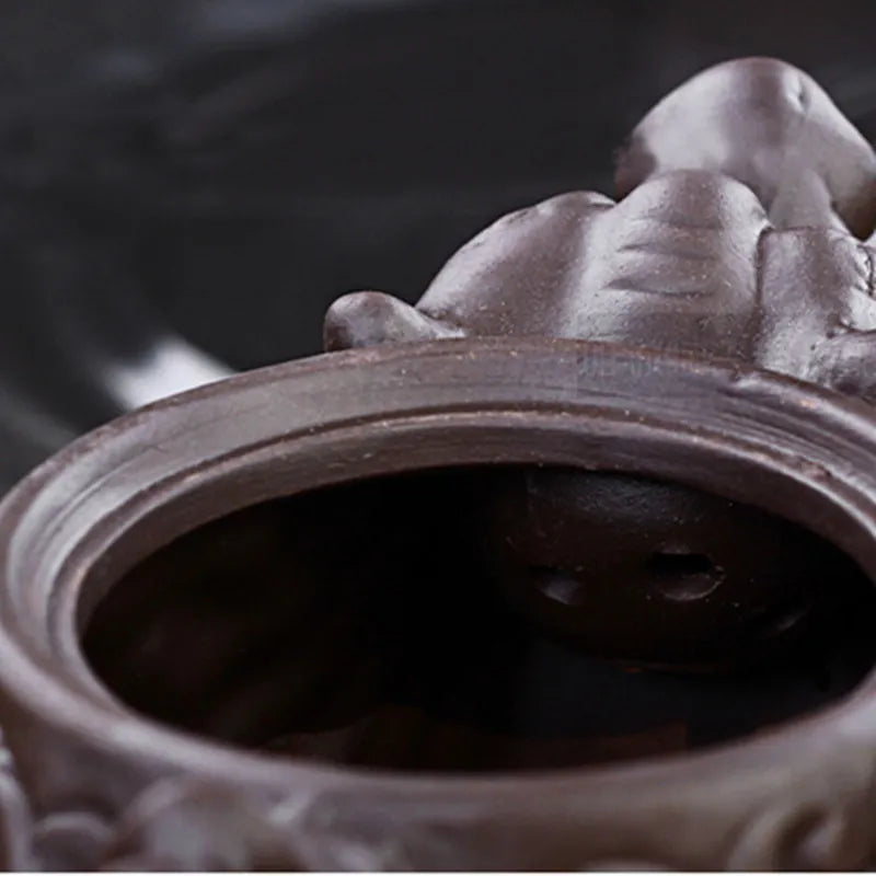 Ceramic Teapot Traditional Chinese Tea Pot Dragon and Phoenix Kettle Premium Tea Infuser Purple Clay Tea Set Promotion