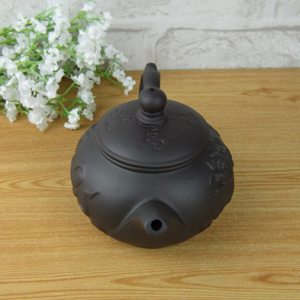 340ml teapot tea set kettle kung fu teapot Chinese Dragon and Horse Purple Clay Pot Black and Red Tea Service2482