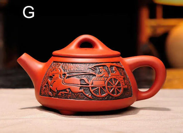 sale Purple clay teapot,Traditional Chinese Tea pot Dragon and Phoenix kettle Premium tea,purple kungfu tea set 210621