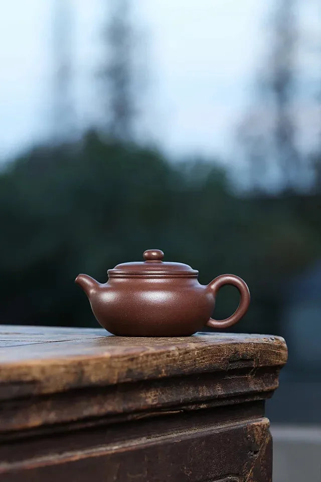 raw ore vermilion clay teapot Chinese teapot  170ml