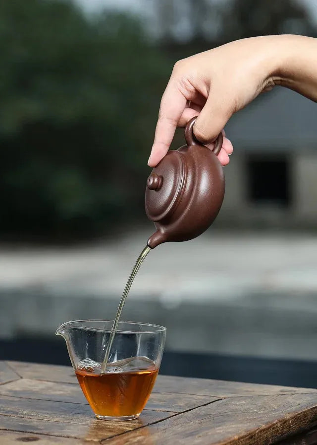 raw ore vermilion clay teapot Chinese teapot  170ml