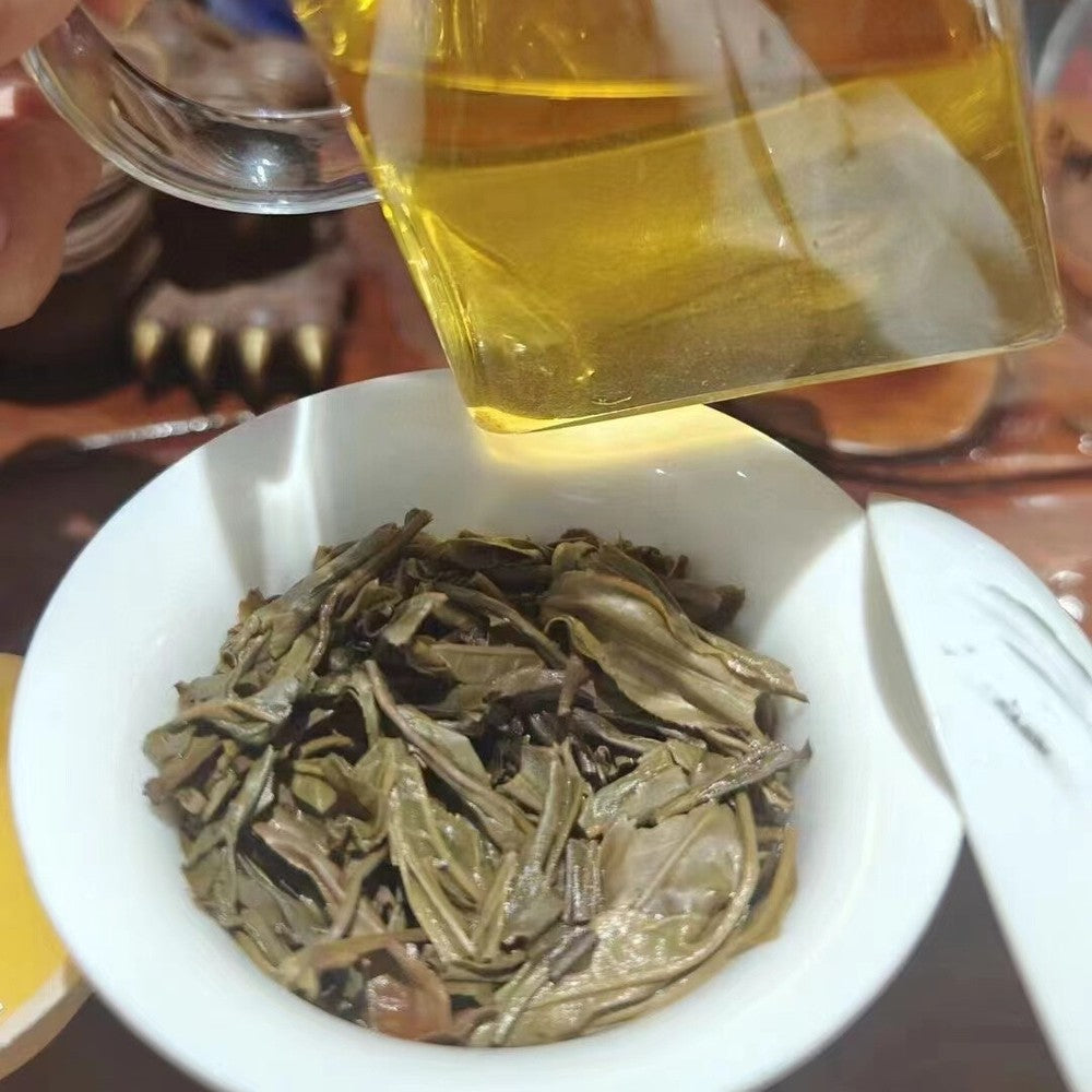357g Yunnan Sheng Puerh Tea 2021 Double Eight Raw Pu-erh Tea Cake Pu'er Cake Tea