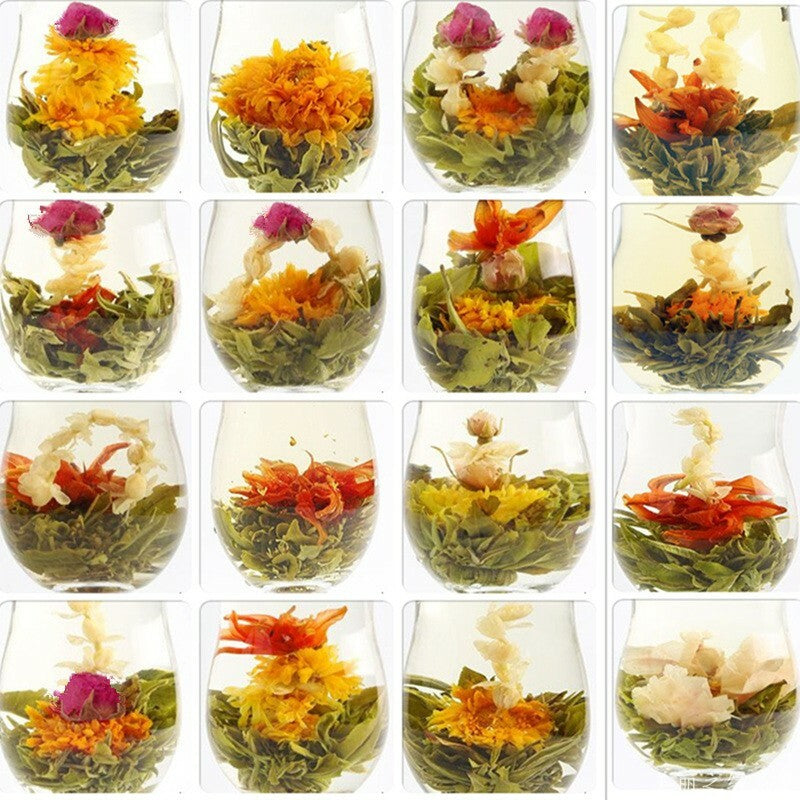 20 Pcs Chinese Blooming Flower Tea Natural Handmade Flower Tea Ball Herbal Tea