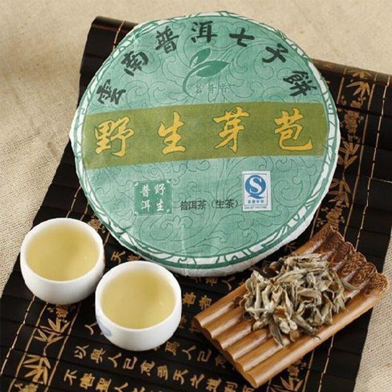 357g Yunnan Tea Sheng Puer Tea Wild Ancient Tree Tea Buds Raw Pu Er Tea Cake