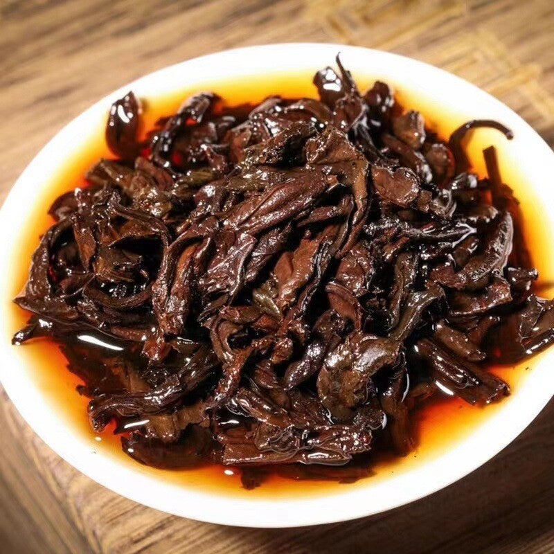 500g/1.1LB Organic Pu'er ripe tea camphor pu'er tea loose tea big leaf seed ripe