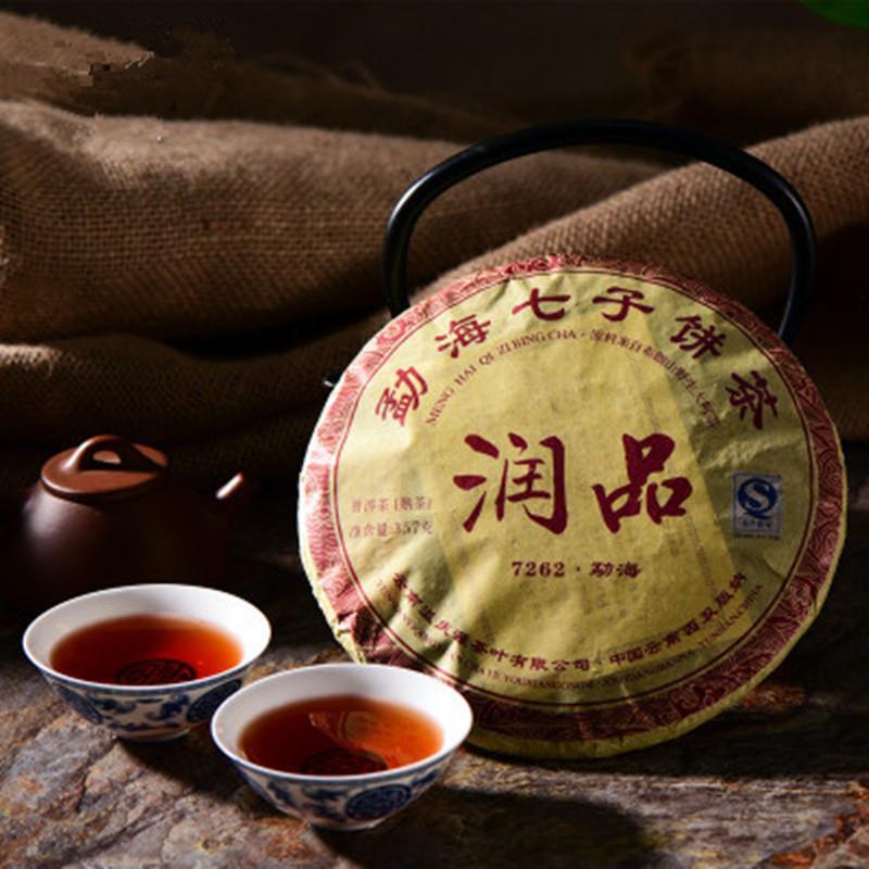357g Yunnan RunPin 7262 Seven Son Pu-erh Ripe Tea Puerh Tea Pu Er Tea Green Food