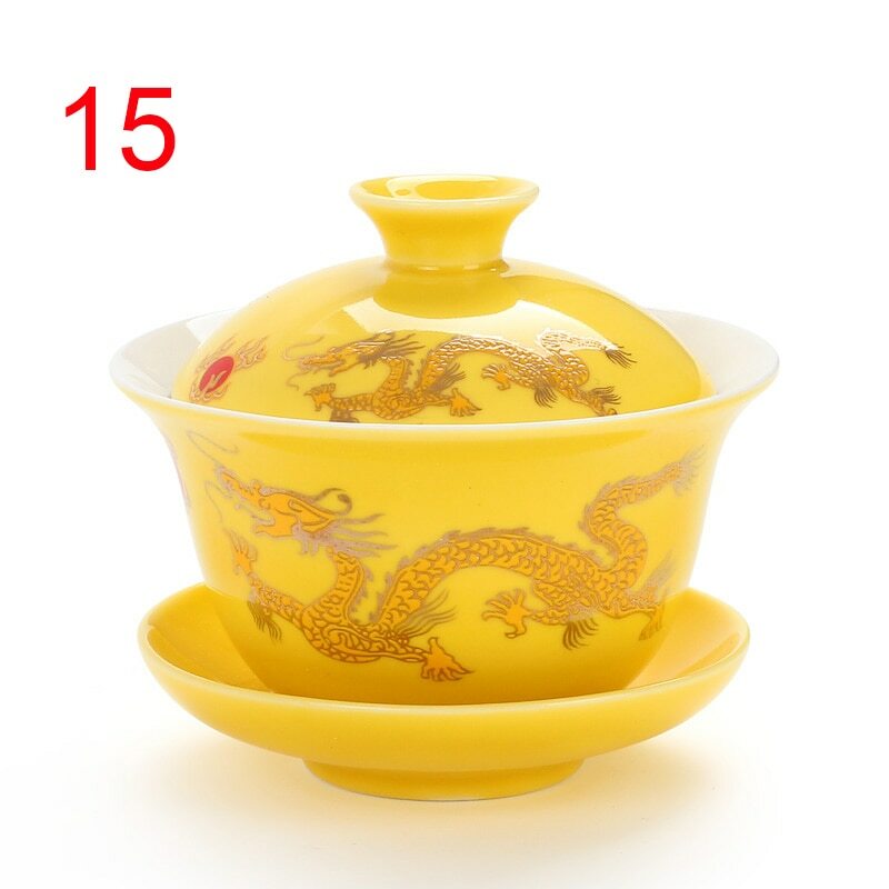 Tea Cup Tea Infusers Dehua Gaiwan Tea Porcelain Pot Set Chinese Traditional