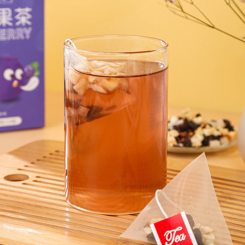 Blueberry fruit tea triangle bag infusion tea apple peach mulberry fruit tea 48g