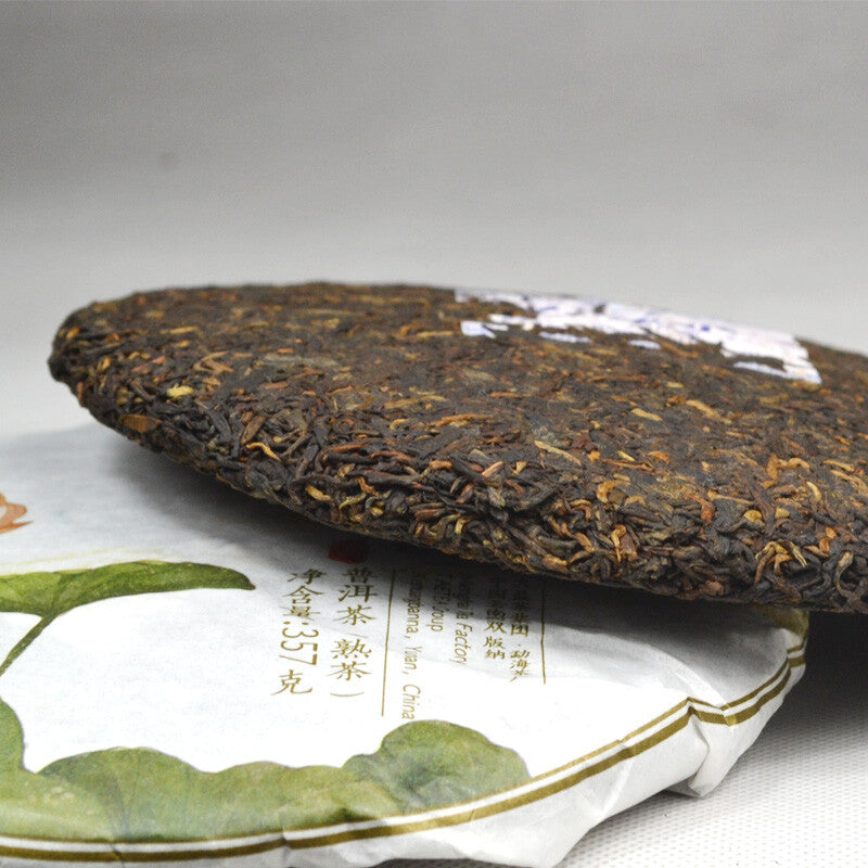 Menghai Dayi Pu'er Tea 2016 Lianyun TAETEA Pu-erh Puer Cooked Tea 357g Ripe