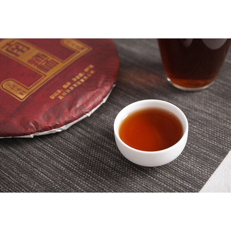 357g Puerh Tea Leaves Nannushan Old Aged Ripe Tea Yunnan Seven Seed Cake Tea